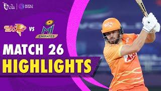 ILT20 2024 Match Highlights  Gulf Giants vs MI Emirates  Match 26  #ILT20