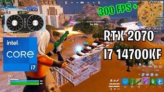 Intel i7 14700KF + RTX 2070 12GB Fortnite Chapter 5 Season 2  Ranked  Benchmark  Performance Mode