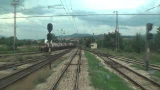 Train cab ride Bulgaria Sofia - Karlovo Time-lapse movie