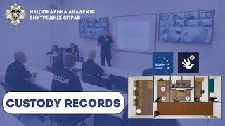 Навчально-тренувальний полігон Відділ поліції обладнаний системою Custody records