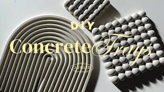 Aesthetic Cement DIY  DIY Concrete Decor Ideas  Concrete tray  easy Aesthetic cement diy