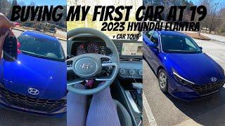buying my first car at 19 + CAR TOUR  2023 Hyundai Elantra