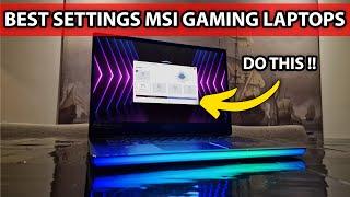 MSI Gaming Laptops Best Settings  Gain More FPS in 2 mins.