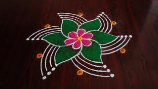 2 beautiful daily kolams 5×3 dots.... simple easy latest daily rangolis