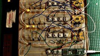 Expanding TONS of SwitchesLEDs with Arduino Teensy + ATtiny and Controlling over MIDI