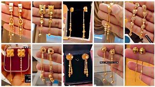 बिलकुल नये Sui Dhaga Earrings Gold Design  Long Earrings Design Gold  Gold Earrings Design EP #59