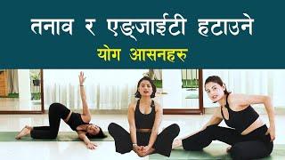 तनाव छ? कम गर्न गर्नुहोस यी योग आसनहरुः Nepali Yoga Exercises   NIKO Nepal  Sandhya Nepal