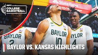 DOWN GOES KANSAS  Baylor Bears vs. Kansas Jayhawks  Full Game Highlights  ESPN College Basketball