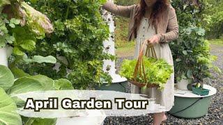 April Garden Tour  Towergardens Sustainable Gardening in small spaces.