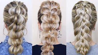 BRAIDED HAIRSTYLES Best Hairstyles for Girls. Объемные Французские косы. КРАСИВЫЕ ПРИЧЕСКИ ПОШАГОВО