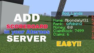 How to add a Very simple and nice looking animated scoreboard inyour minecraft aternos server