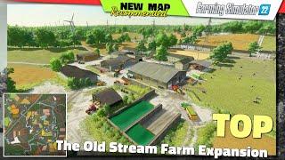 FS22  NEW MAP The Old Stream Farm Expansion - Farming Simulator 22 New Map Review 2K60