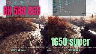 GTX 1650 super vs RX 580 8gb