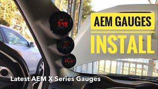 Evo X Boost AF Oil Pressure Gauges install