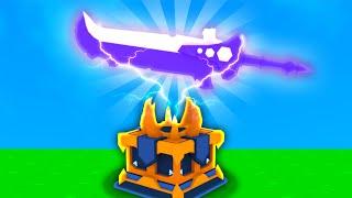 I enchanted a RAGEBLADE and Its OP in Roblox Bedwars..