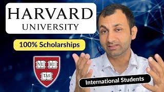 100% Scholarships for INTERNATIONAL students at Harvard University  Undergrad Masters PhD