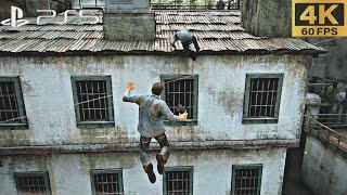 PS5 Uncharted 4 prison Escape Scene The most ICONIC Mission in Uncharted EVER 4K 60PFS
