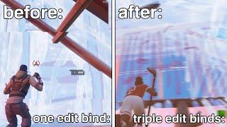 How To Get Triple Edit Binds in Fortnite.. GET 2x FASTER AT EDITING