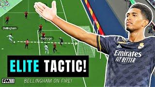 Quadruple Won  Ancelottis NEW 442  INCREDIBLE Bellingham Results  Best FM23 Tactics