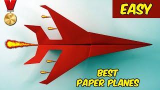 EASY Paper Plane that FLY FAR  How to Make Paper Airplane EASY that FLY FAR  Super Sonic Plane