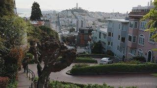 Drive on world’s most curved road at Lombard Street San Francisco
