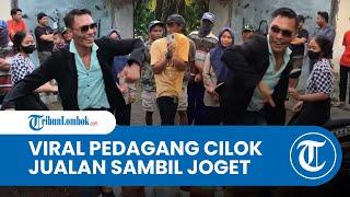 Viral Pedagang Cilok di Lombok Tengah Jualan Sambil Joget Pakai Jas Rapi Berawal dari Hobi