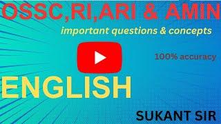 ENGLISH  Useful for RI ARI AMIN and ASO High Court   Most Important Questions With Concepts
