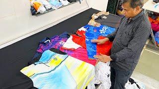 How Its Made Dry Fit Tshirts. Process of Printing and Making Sport Jerseys.