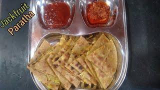 jackfruit masala stuffed paratha  ।। कटहल भरंवा मसाला परांठा ।। Raw jackfruit stuffed paratha  