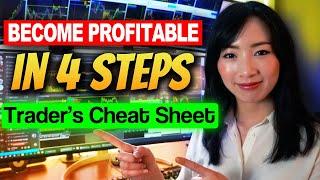 Pro Traders Cheat Sheet - 4 Steps To Start Making Progress in Trading