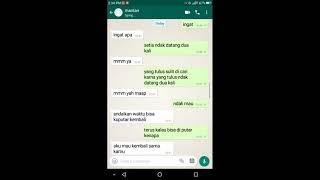 chat wa sama mantan samapai mantan ku maksa untuk balikan ternyata