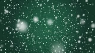 10 Hours REMAKE Snow Falling Full Screen GREEN BG - Video & Audio 1080HD SlowTV