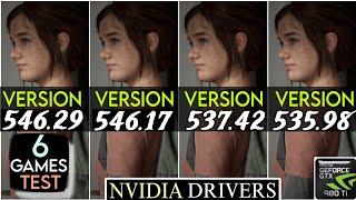 Nvidia Drivers V 546.29 vs V 546.17 vs V 537.42 vs V 535.98  6 Games Test  ft. GTX 980 Ti