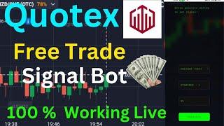 Quotex Auto trade bot signal 100% Accuracy .  Quotex trading bot signal download free .