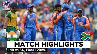 India vs South Africa T20 World Cup Match Highlights  T20 World Cup 2024  IND vs SA Highlights