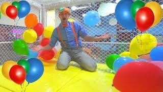 Blippi at the Indoor Playground to Learn Colors  Educational Videos for Toddlers