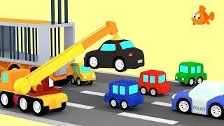 POLICE CAR CHASE  Cartoon Cars - Cartoon Animation Cartoons for children