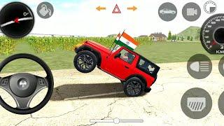 Thar Racing  Modified Mahindra Black Thar  Indian Car Simulator 3D  Thar wala ️ Thar Stunt  