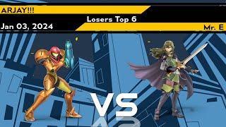 Xeno325 Losers Top 6 - ARJAY Samus vs Mr. E Lucina - Smash Ultimate SSBU Tournament