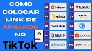 Como Colocar LINK de AFILIADO no Tiktok  Rápido e Fácil  Tik Tok para Afiliado