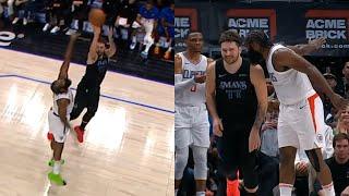 James Harden smacks Luka Doncic for hitting this tough shot over him 