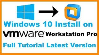  Windows 10 Installation In VMware Workstation Pro  Latest Version  Full Tutorial