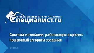 Система мотивации работающая в кризис пошаговый алгоритм создания