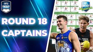 Round 18 Captains  AFL Fantasy 2024