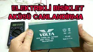 Elektrikli Bisiklet Aküsü Canlandırma  Asitli Su ile Jel Akü Nasıl Kurtarılır 