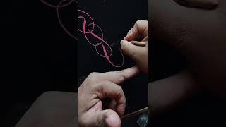 Pink Pinstriping Scroll