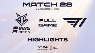 Full Highlights BRO vs T1  Match 28  LCK Mùa Xuân 2024