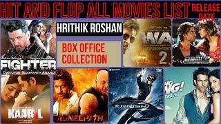 Hrithik Roshan Hit And Flop All Movies From 1980 to 2024  Hrithik Roshan Movies Box office Report