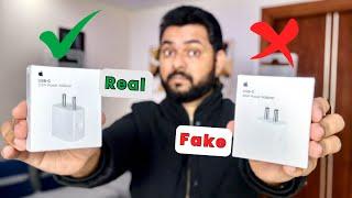 Duplicate vs Original Apple iphone charger  Fake vs Real iphone 20 Watt charger