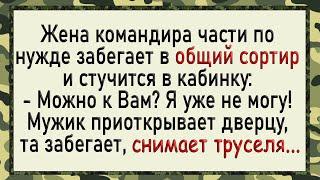 Как Жена командира в общий сортир просилась Сборник свежих анекдотов Юмор